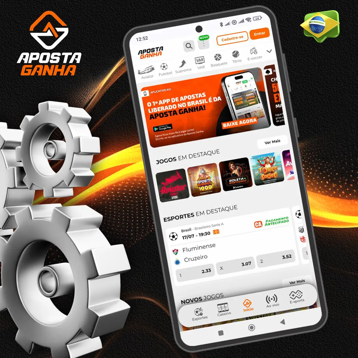 Recursos e vantagens Aposta Ganha